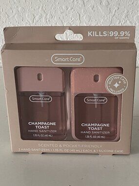 2 Pk Smart Care Scented Hand Sanitizer Spray 1.35 Fl Oz Champagne Toast W/Case